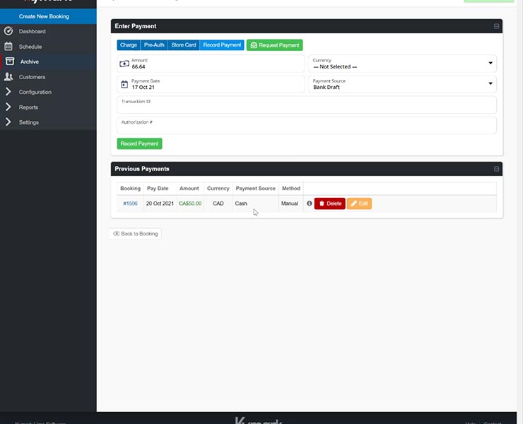 Tutorials Kymark Limo Software